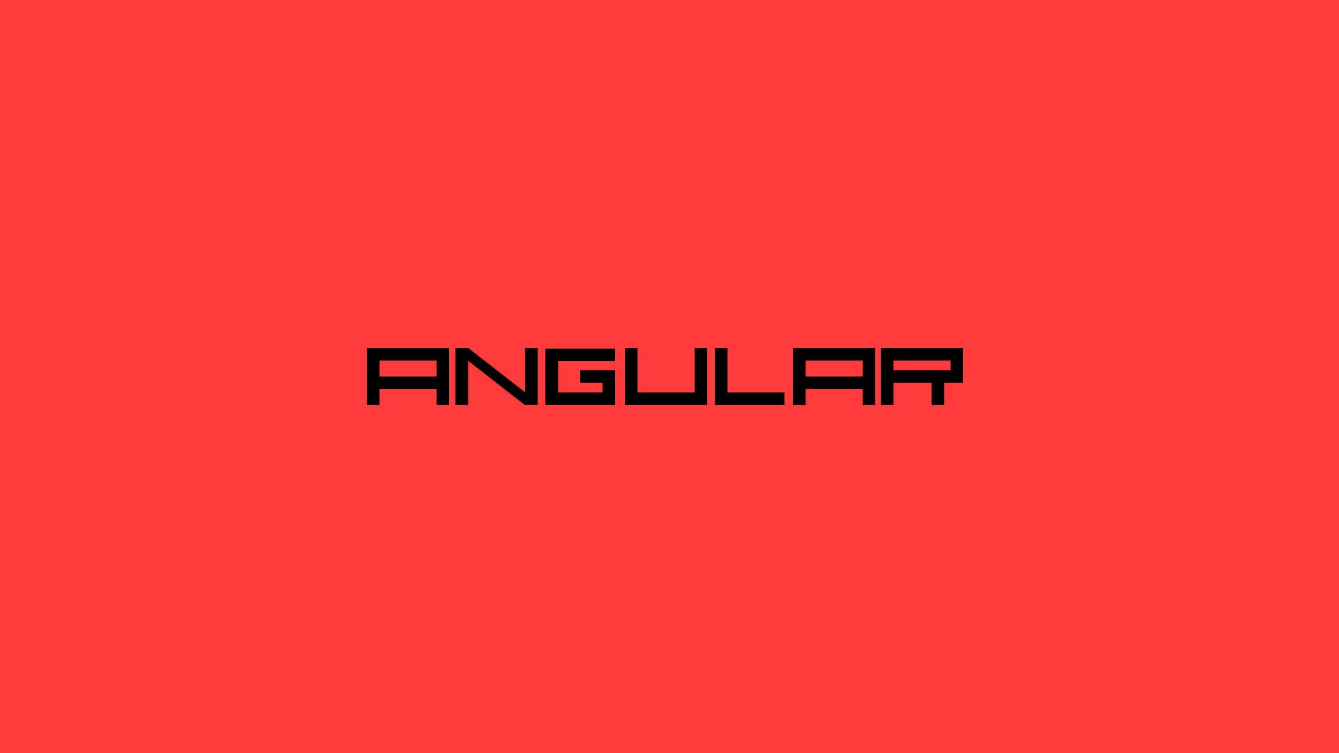 ANGULAR FONT